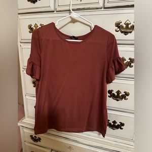 SHEIN ruffle sleeve top size medium